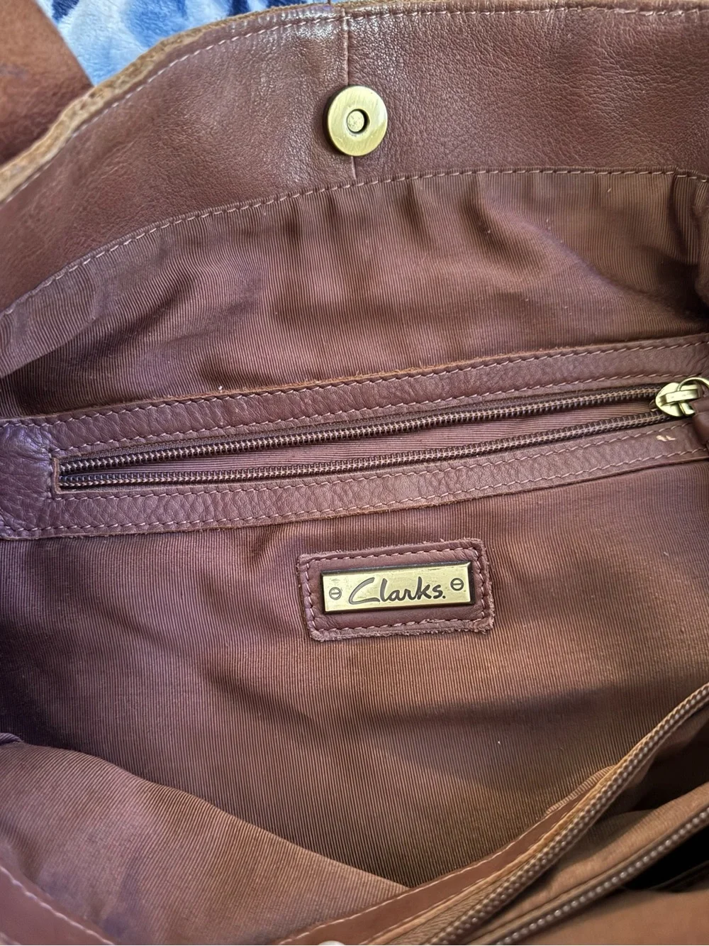 Clarks leather tote